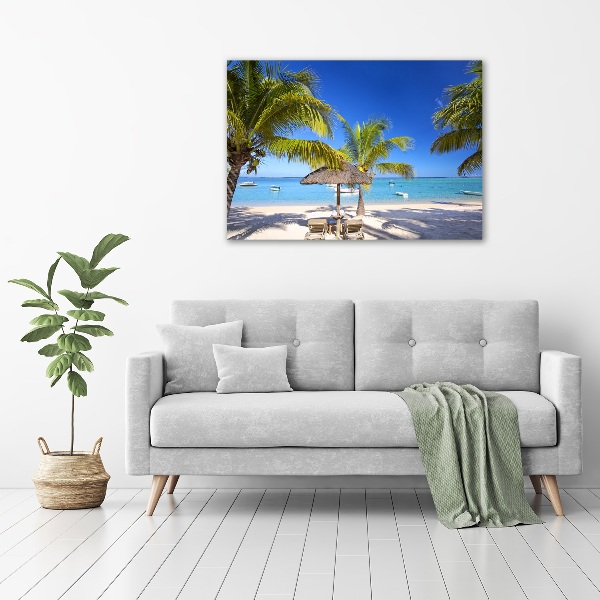 Wandbild Strand von Mauritius