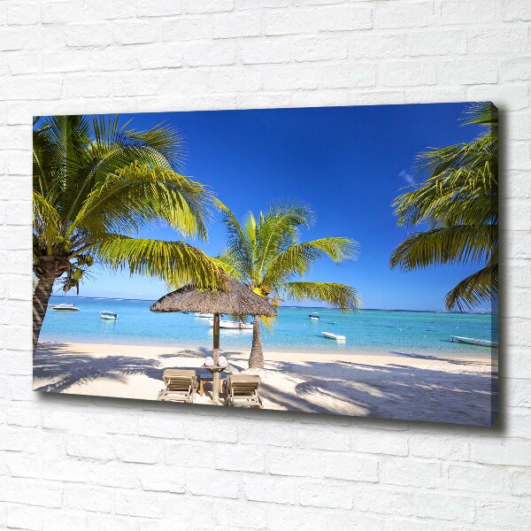 Wandbild Strand von Mauritius