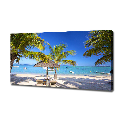 Wandbild Strand von Mauritius