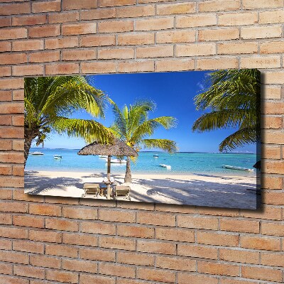 Wandbild Strand von Mauritius