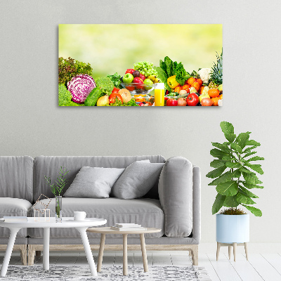 Wandbild Gemüse und Obst