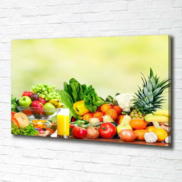Wandbild Gemüse und Obst