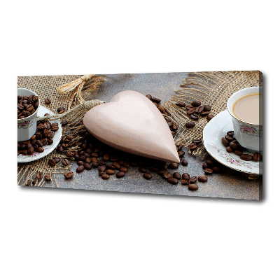 Wandbild Kaffee mit Milch