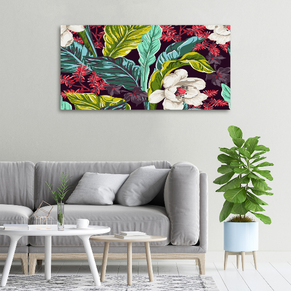 Bild auf leinwand Tropische Blumen
