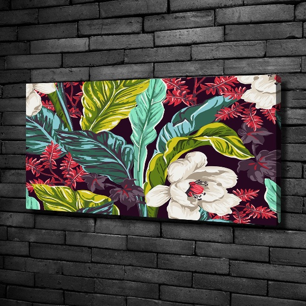 Bild auf leinwand Tropische Blumen