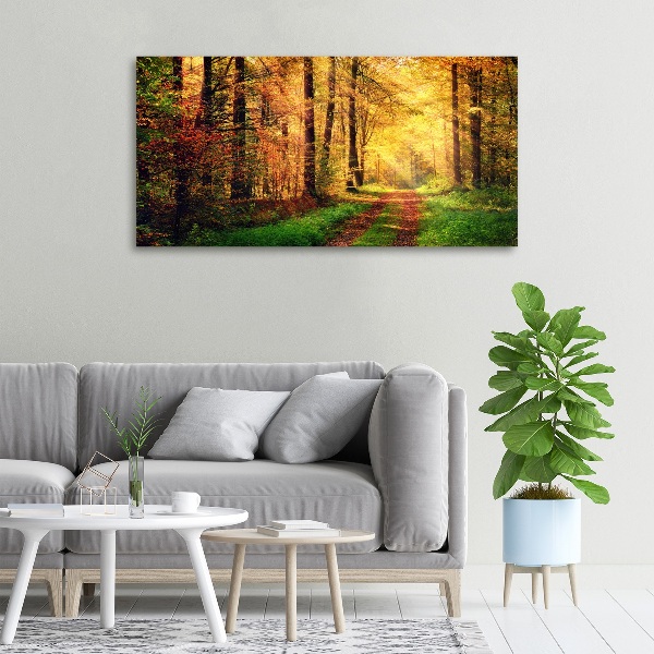 Wandbild Wald im Herbst
