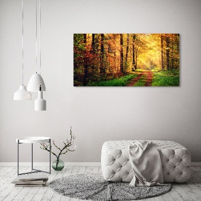Wandbild Wald im Herbst
