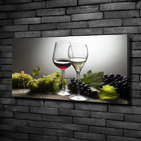 Wandbild Wein und Trauben