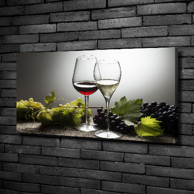 Wandbild Wein und Trauben
