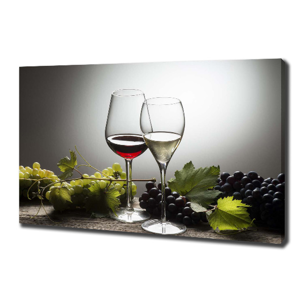 Wandbild Wein und Trauben