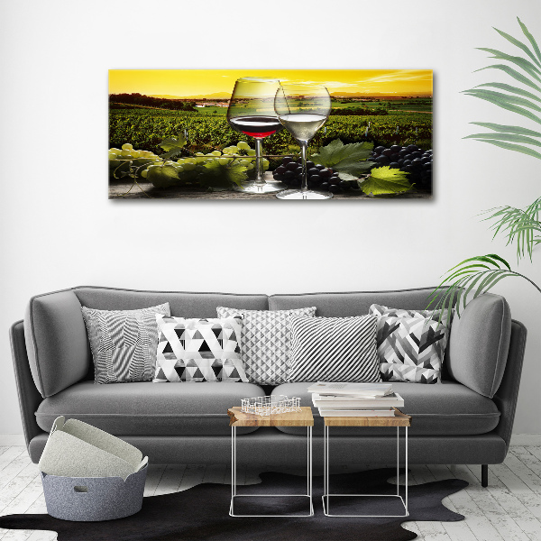 Bild auf leinwand Wein und Trauben