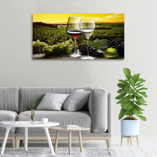 Bild auf leinwand Wein und Trauben
