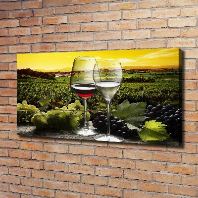 Bild auf leinwand Wein und Trauben