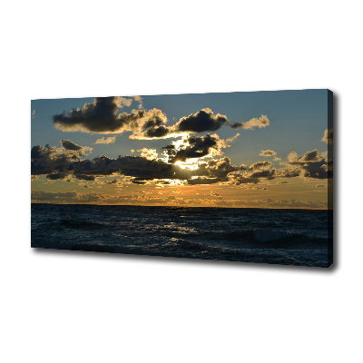 Bild auf leinwand Sonnenuntergang über dem Meer
