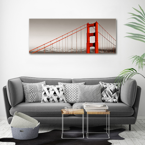 Bild auf leinwand San Francisco Brücke