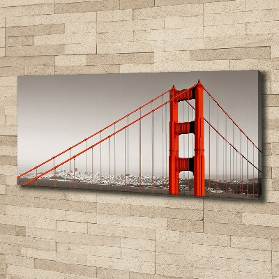 Bild auf leinwand San Francisco Brücke