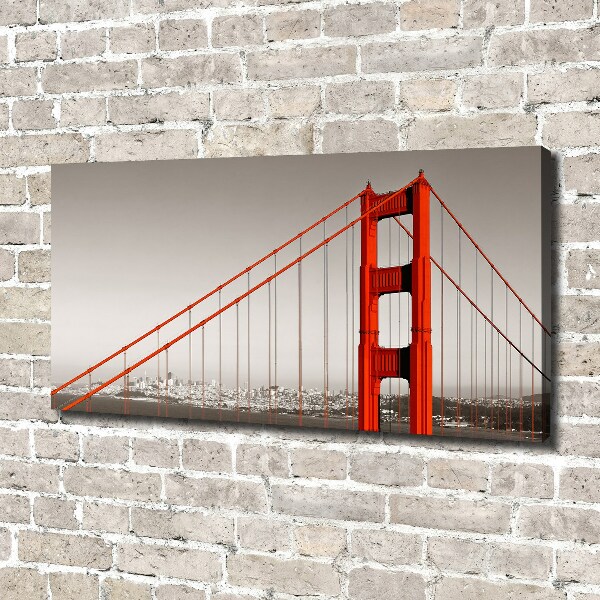 Bild auf leinwand San Francisco Brücke