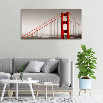 Bild auf leinwand San Francisco Brücke