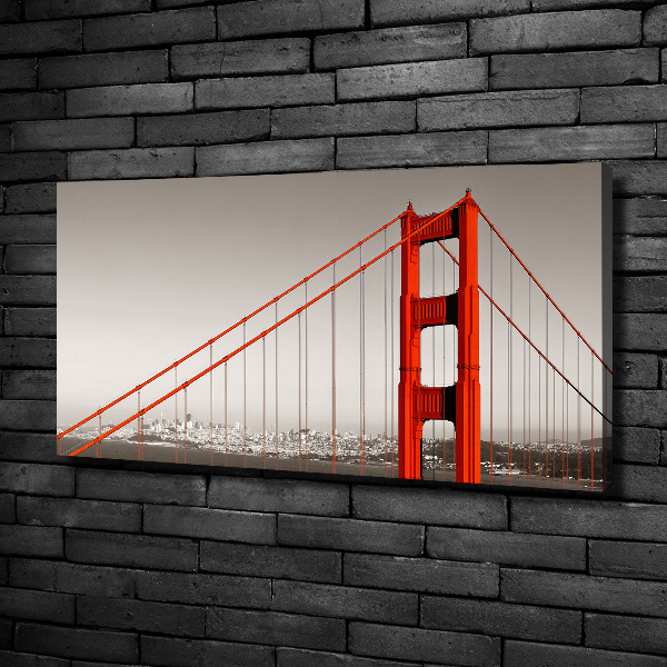 Bild auf leinwand San Francisco Brücke