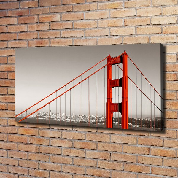 Bild auf leinwand San Francisco Brücke