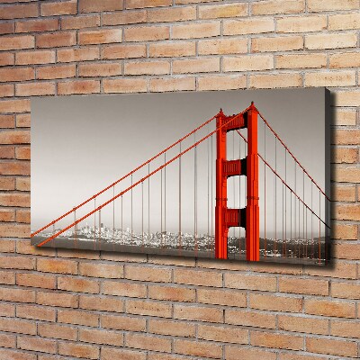 Bild auf leinwand San Francisco Brücke