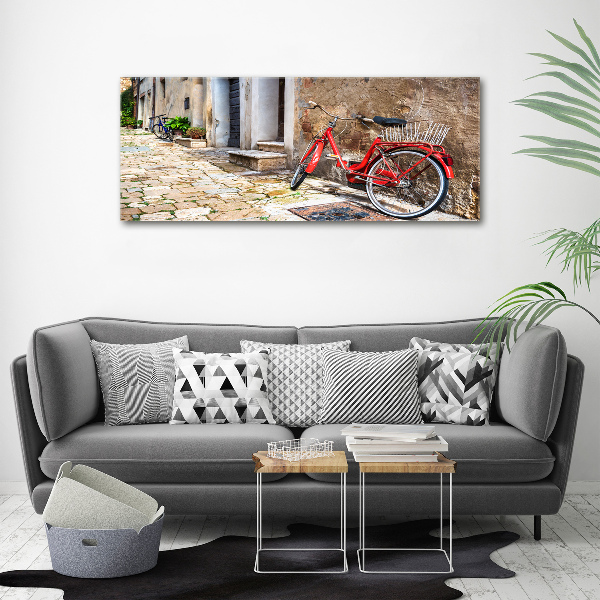 Bild auf leinwand Rotes Fahrrad