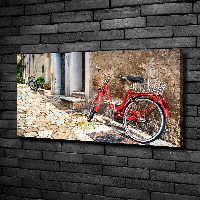 Bild auf leinwand Rotes Fahrrad