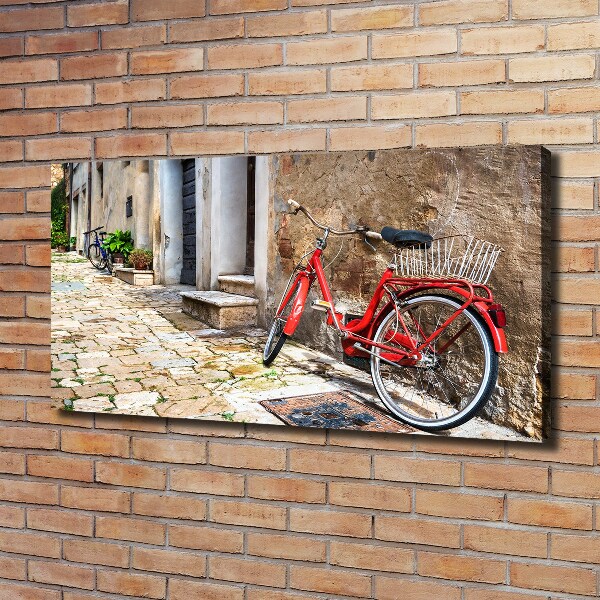 Bild auf leinwand Rotes Fahrrad