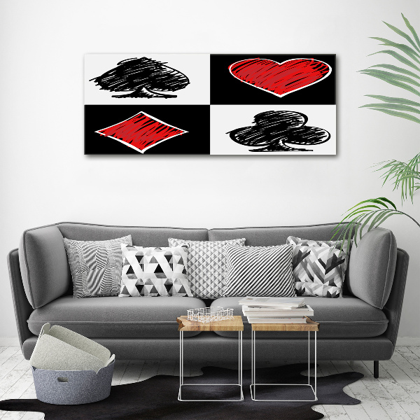 Wandbild Kartenfarben