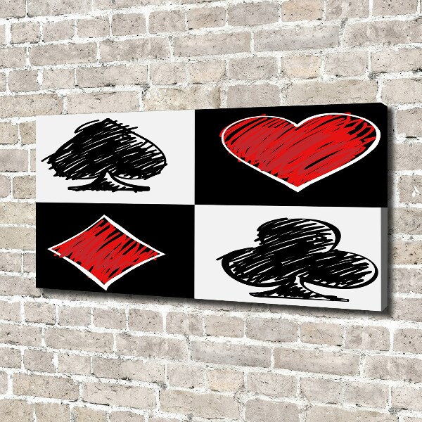 Wandbild Kartenfarben