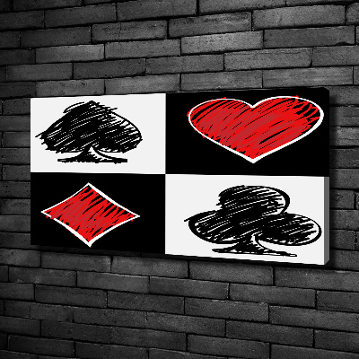 Wandbild Kartenfarben