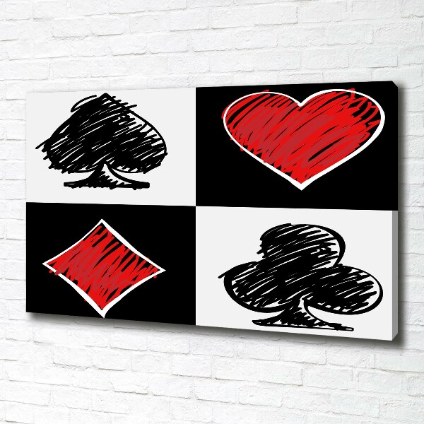 Wandbild Kartenfarben