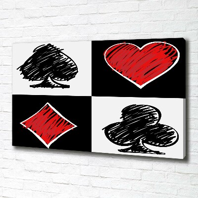 Wandbild Kartenfarben