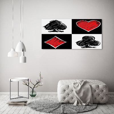 Wandbild Kartenfarben