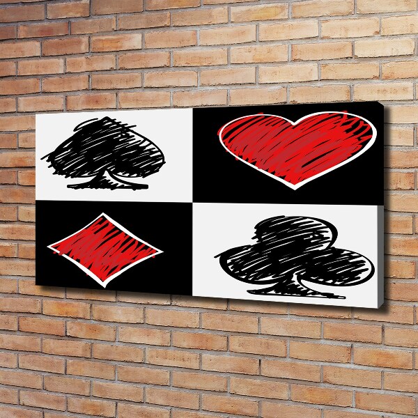 Wandbild Kartenfarben