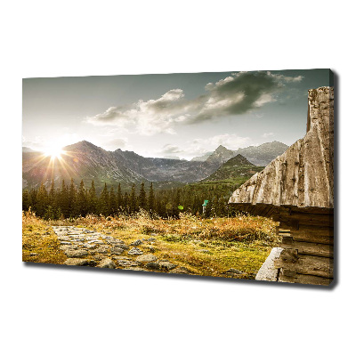 Fotobild Haus in den Bergen