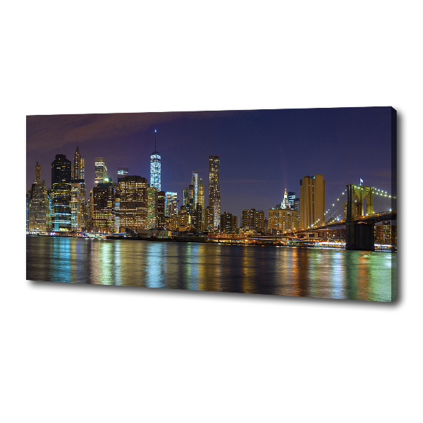 Wandbild Manhattan bei Nacht