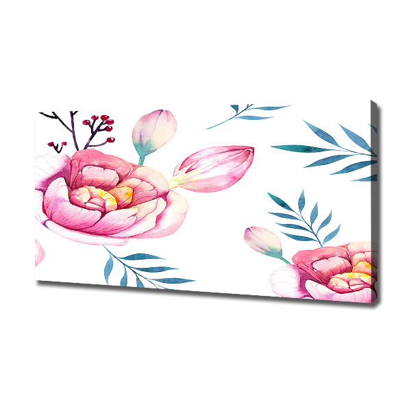 Bild auf leinwand Blumenmuster