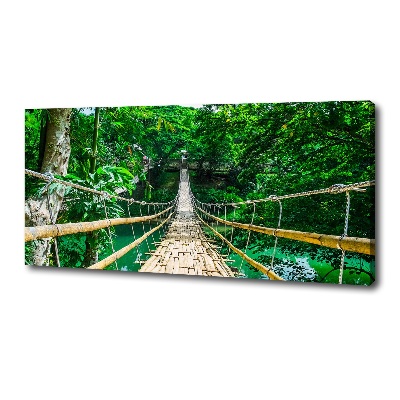 Bild auf leinwand Brücke durch den Tropenwald