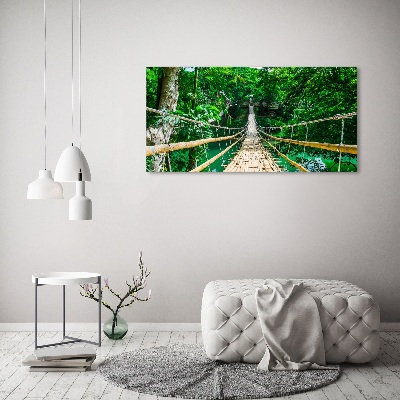 Bild auf leinwand Brücke durch den Tropenwald