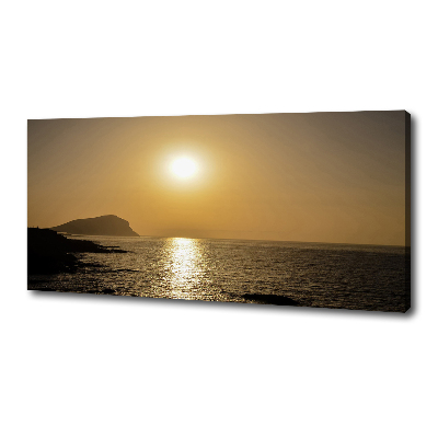 Wandbild Sonnenuntergang am Meer
