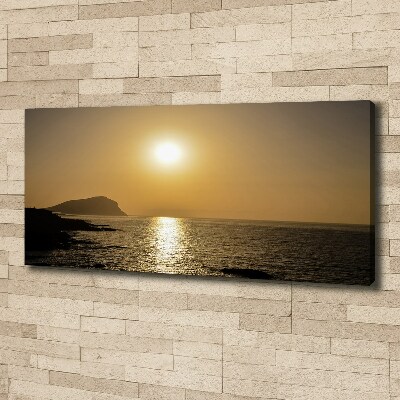 Wandbild Sonnenuntergang am Meer