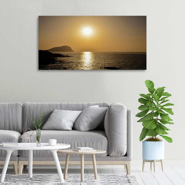 Wandbild Sonnenuntergang am Meer