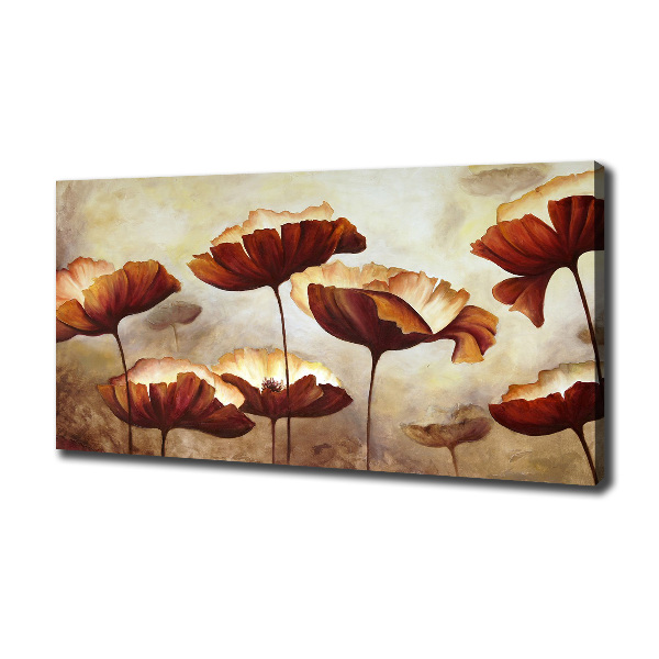 Wandbild Mohnblumen