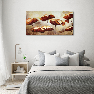 Wandbild Mohnblumen