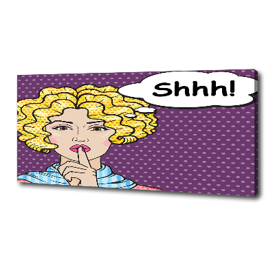 Bild auf leinwand Comic-Frau