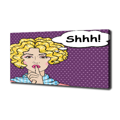 Bild auf leinwand Comic-Frau