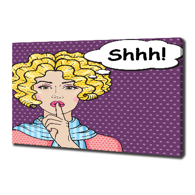 Bild auf leinwand Comic-Frau