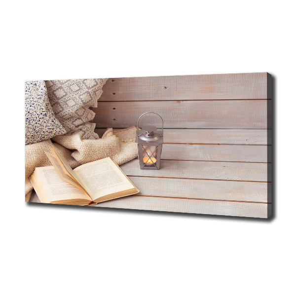 Bild auf leinwand Entspannung mit einem Buch