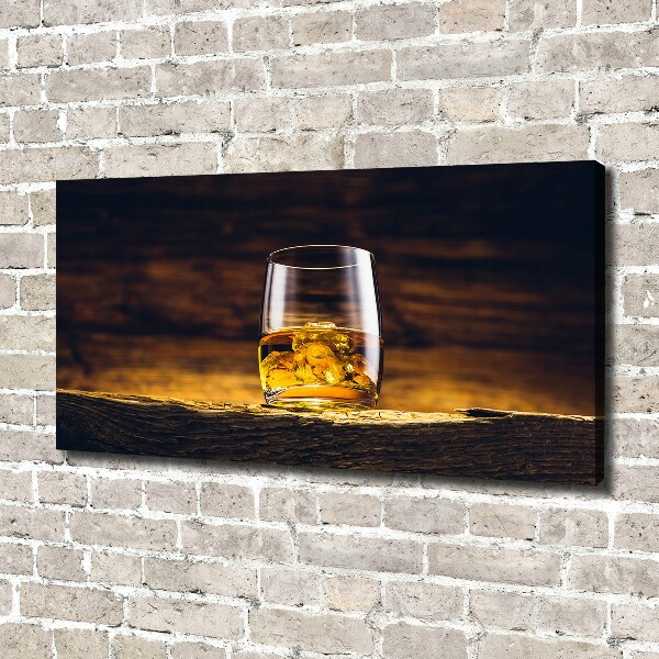 Wandbild Bourbon im Glas